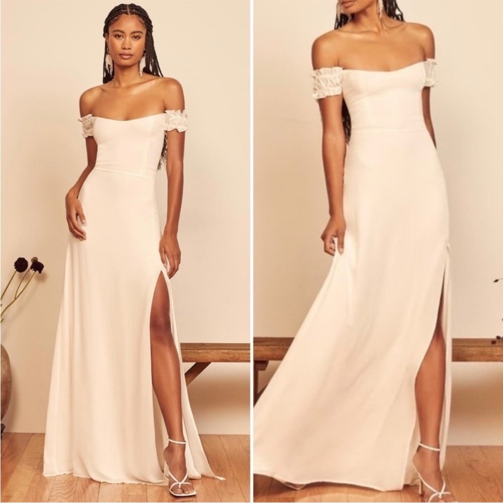 Reformation Gimlet Maxi Dress Ivory Bridal Formal Evening Black-tie Size 4